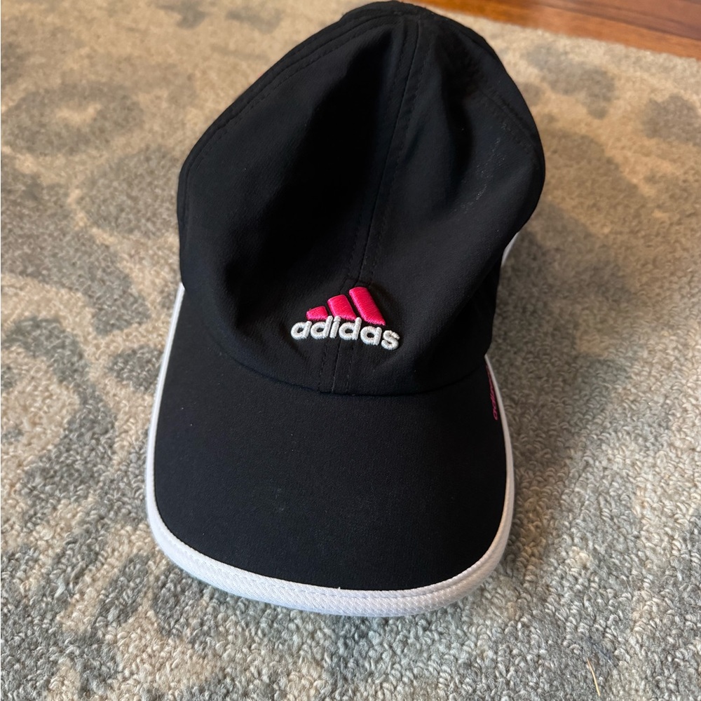 Adidas Black Cap with Pink Logo